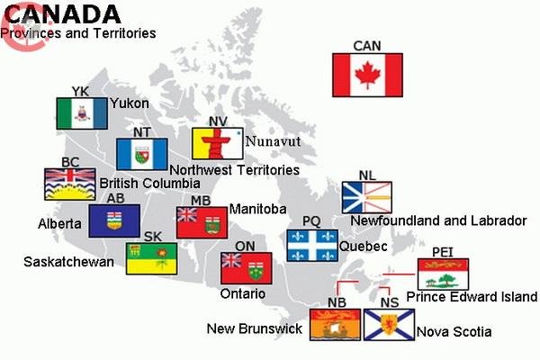 Canada's Provinces and Territories - mar7ba Canada