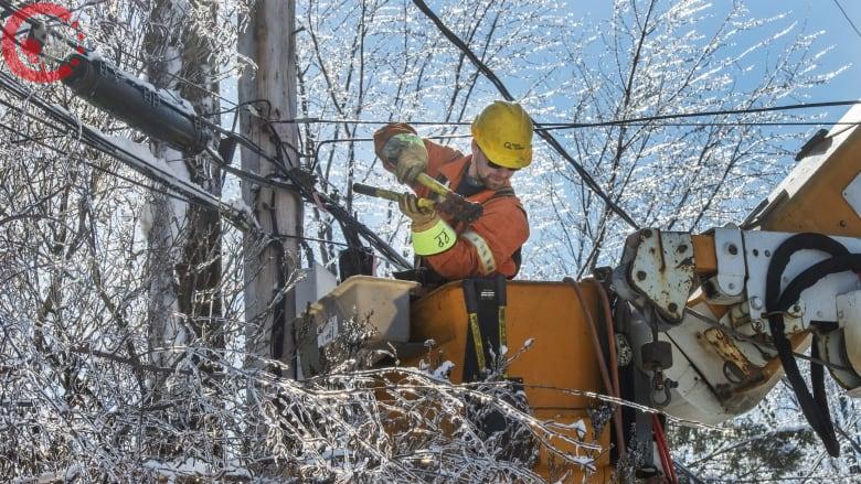 Power outages in Quebec